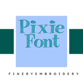 Pixie Embroidery alphabet Font Set
